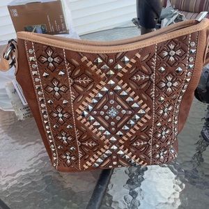 Womens Western Leather Concealed Carry Purse